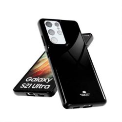   Mercury Goospery i-Jelly Samsung Galaxy S22 Ultra hátlap, tok, fekete