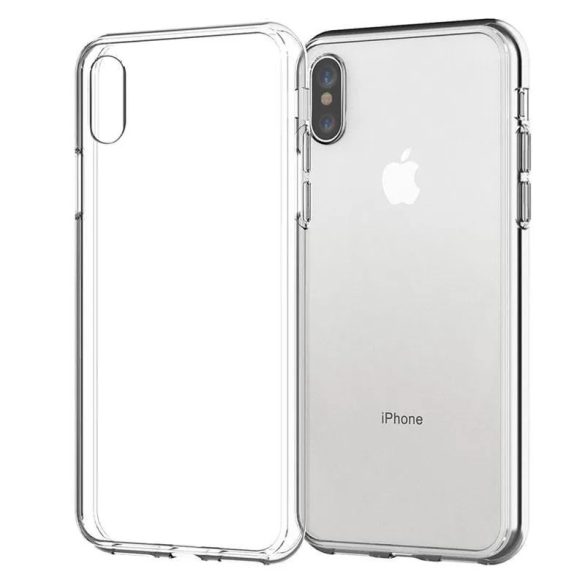 iPhone Xr 2mm szilikon hátlap, tok, dobozos, átlátszó