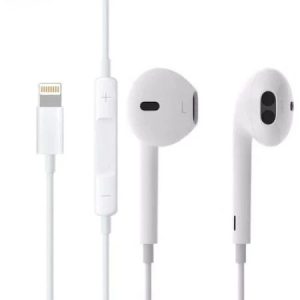 Apple iPhone Lightning headset, fülhallgató, (utángyártott) fehér