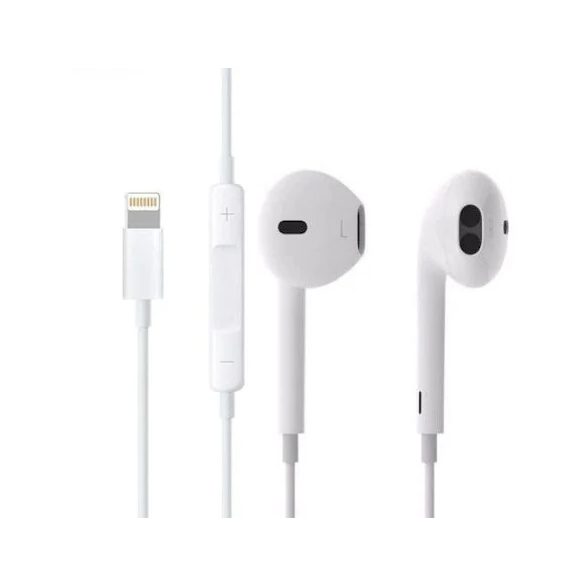 Apple iPhone Lightning headset, fülhallgató, (utángyártott) fehér