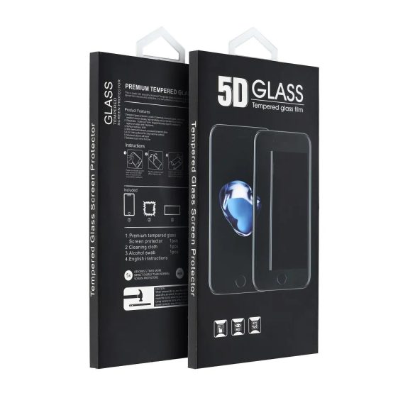 Samsung Galaxy S21 FE 5D Full Glue teljes kijelzős edzett üvegfólia (tempered glass) 9H keménységű, fekete