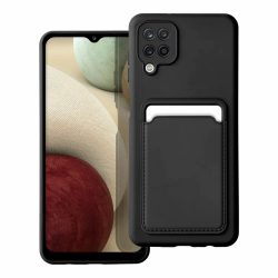 Card Case Samsung Galaxy A12 hátlap, tok, fekete