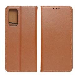   Genuine Leather Smart Pro Xiaomi Redmi 13C/Poco C65 eredeti bőr oldalra nyíló tok, barna