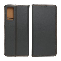   Genuine Leather Smart Pro Xiaomi Redmi 13C/Poco C65 eredeti bőr oldalra nyíló tok, fekete