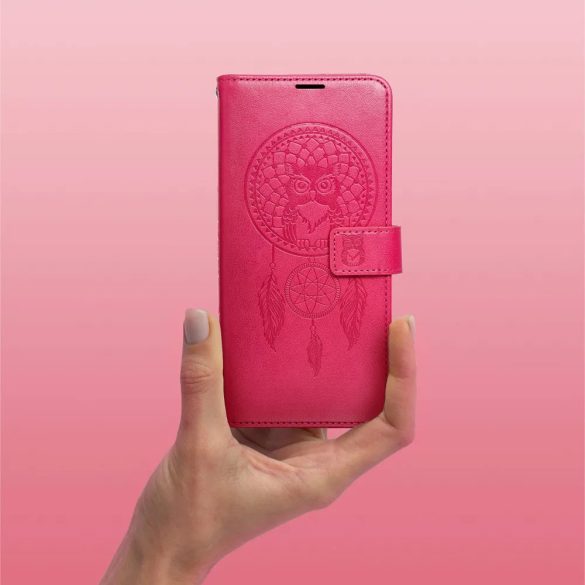 Mezzo Dreamcatcher Xiaomi Redmi 13C/Poco C65 oldalra nyíló tok, rózsaszín