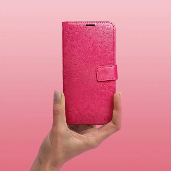 Mezzo Mandala Xiaomi Redmi 13C/Poco C65 oldalra nyíló tok, rózsaszín