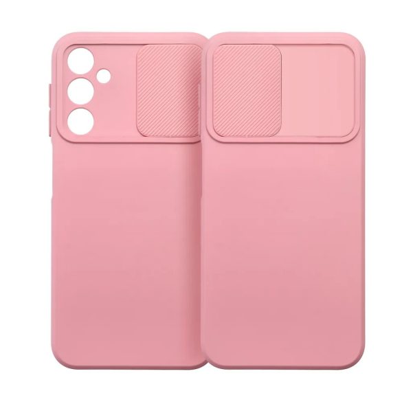 Slide Case Samsung Galaxy A25 5G szilikon hátlap, tok, világos rózsaszín