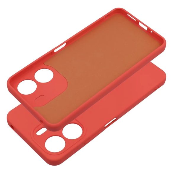 Silicone Case Xiaomi Redmi 13C szilikon hátlap, tok, barack rózsaszín