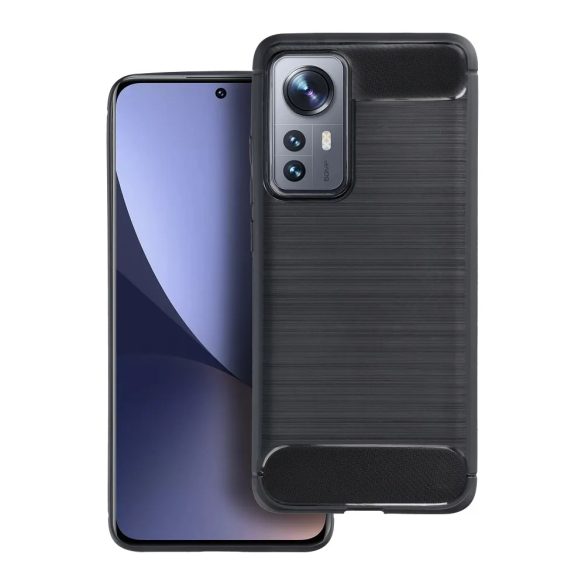 Carbon Case Flexible Xiaomi 13T Pro hátlap, tok, fekete