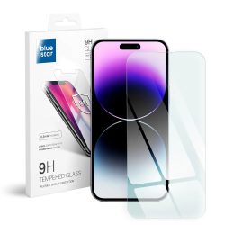   Blue Star iPhone 14 Pro kijelzővédő edzett üvegfólia (2D nem teljes kijelzős sík üvegfólia), 9H, átlátszó