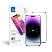   Blue Star iPhone 14 Pro Max 5D Full Cuver teljes kijelzős edzett üvegfólia (tempered glass), 9H keménységű, fekete