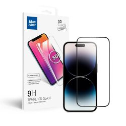   Blue Star iPhone 14 Pro 5D Full Cuver teljes kijelzős edzett üvegfólia (tempered glass), 9H keménységű, fekete