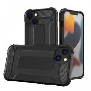 Hybrid Armor Tough Rugged iPhone 14 Pro Max ütésálló hátlap, tok, fekete