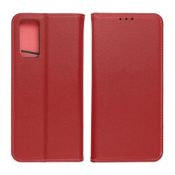   Genuine Leather Smart Pro Samsung Galaxy A35 eredeti bőr oldalra nyíló tok, bordó