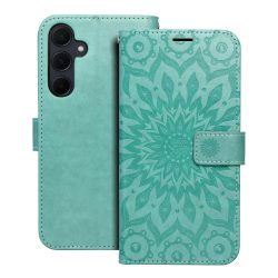   Mezzo Mandala Samsung Galaxy A35 oldalra nyíló tok, mentazöld