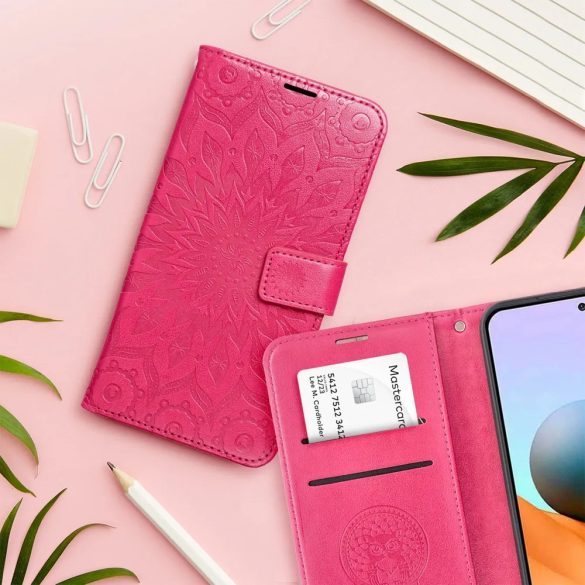 Mezzo Mandala Samsung Galaxy A35 oldalra nyíló tok, rózsaszín