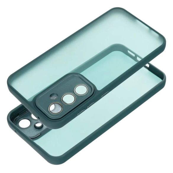 Variete Case Samsung Galaxy A35 hátlap, tok, átlátszó-zöld