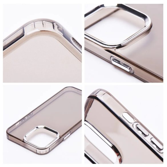 Pearl Case Samsung Galaxy A35 hátlap, tok, átlátszó-fekete