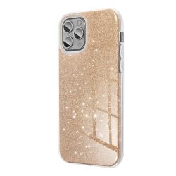 Glitter 3in1 Case Samsung Galaxy A35 hátlap, tok, arany