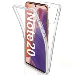   Full Cover 360° Samsung Galaxy Note 20 4G/5G 2 részes szilikon elő és hátlap, tok, átlátszó