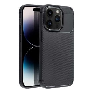 Carbon Premium Case For Iphone Xr hátlap, tok, fekete