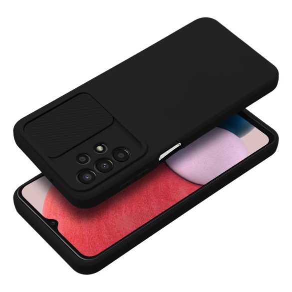 Slide Case Samsung Galaxy A13 4G szilikon hátlap, tok, fekete