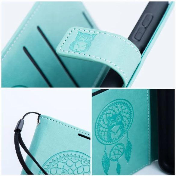 Mezzo Dreamcatcher iPhone 11 oldalra nyíló tok, mentazöld