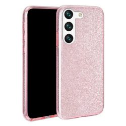   Glitter 3in1 Case Samsung Galaxy S23 hátlap, tok rózsaszín