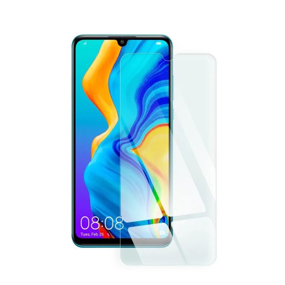 Blue Star Huawei P30 Lite kijelzővédő edzett üvegfólia (2D nem teljes kijelzős sík üvegfólia), 9H, átlátszó