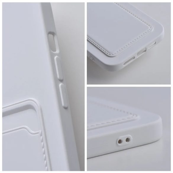 Card Case Silicone Samsung Galaxy A54 5G hátlap, tok, fehér