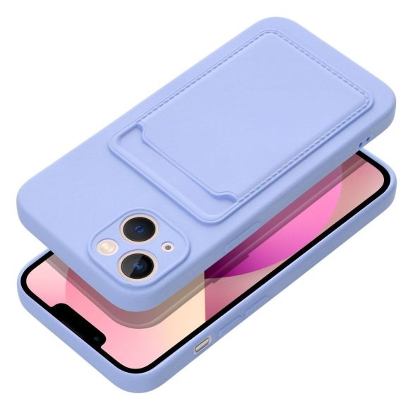 Card Case Silicone Samsung Galaxy A54 5G hátlap, tok, lila