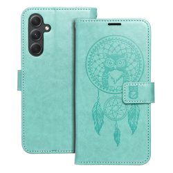   Forcell Mezzo Dreamcatcher Samsung Galaxy A54 5G oldalra nyíló tok, mentazöld