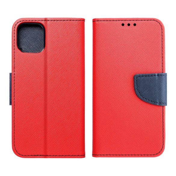 Smart Fancy Samsung Galaxy A32 oldalra nyíló tok, piros-kék