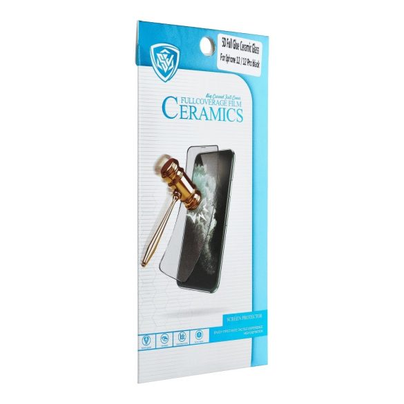 Samsung Galaxy A32 5G 5D Full Glue Ceramic hajlékony, teljes kijelzős üvegfólia 0.3mm 9H keménységű, fekete
