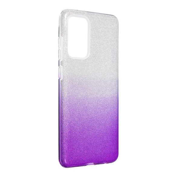 Glitter 3in1 Case Samsung Galaxy A72 4G/5G hátlap, tok, ezüst-lila