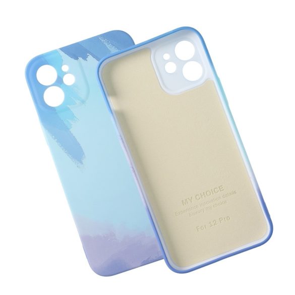 Forcell Pop Case 2 Samsung Galaxy A72 4G/5G hátlap, tok, márvány mintás hátlap, tok, kék