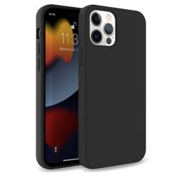  Forcell Silicone Soft Case iPhone 13 Pro Max hátlap, tok, fekete