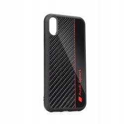   Audi Carbon Fibre Case iPhone 7 Plus/8 Plus hátlap, tok, fekete