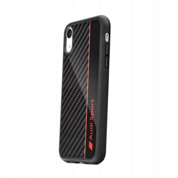 Audi Carbon Fibre Case iPhone 7 Plus/8 Plus hátlap, tok, fekete