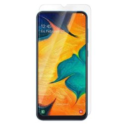   Samsung Galaxy A20s kijelzővédő edzett üvegfólia (tempered glass) 9H keménységű (nem teljes kijelzős 2D sík üvegfólia), átlátszó