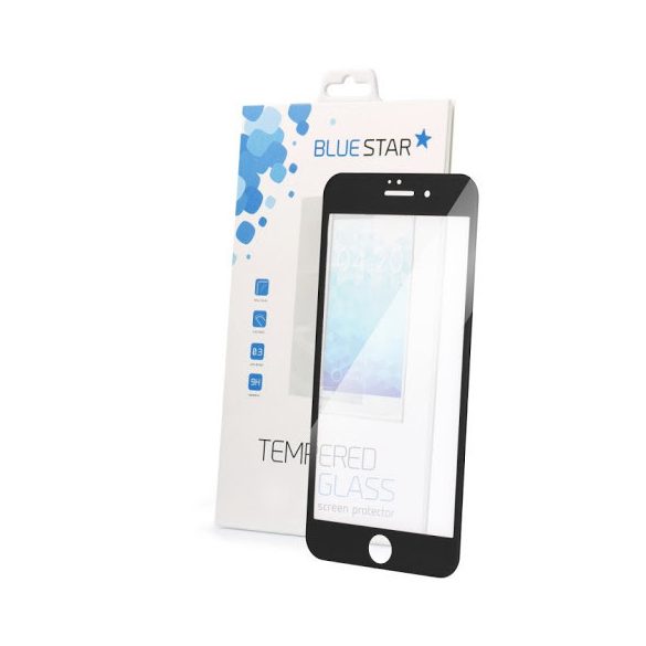 Blue Star iPhone 6/7/8/SE (2020/2022) Glass Screen 5D Full Glue teljes kijelzős edzett üvegfólia (tempered glass), 9H keménységű, tokbarát, fekete