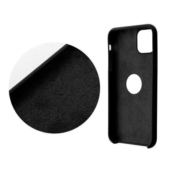 Silicone Case Samsung Galaxy A21s hátlap, tok, fekete