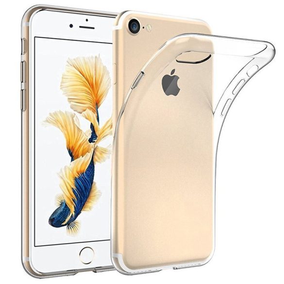 iPhone 7/8/SE (2020) Super Slim 0.5mm szilikon hátlap, tok, átlátszó