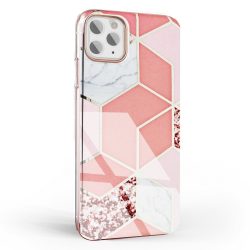   Marble Cosmo 02 Samsung Galaxy A42 5G márvány mintás, hátlap, tok, rózsaszín