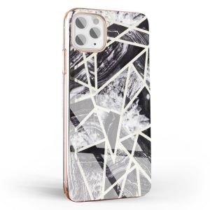 Marble Cosmo Xiaomi Redmi 9A márvány mintás, hátlap, tok, fekete