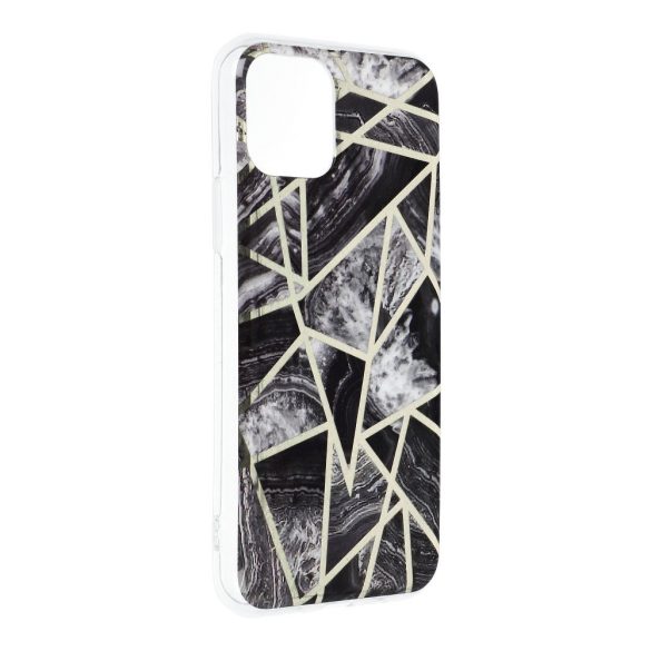 Marble Cosmo Xiaomi Redmi 9A márvány mintás, hátlap, tok, fekete