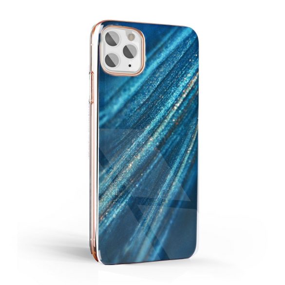 Marble Cosmo Xiaomi Redmi 9A márvány mintás, hátlap, tok, sötétkék