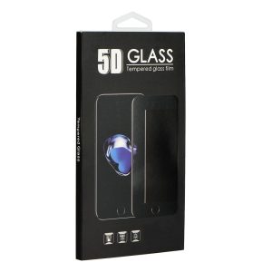 Samsung Galaxy A12 5D Full Glue teljes kijelzős edzett üvegfólia (tempered glass) 9H keménységű, fekete