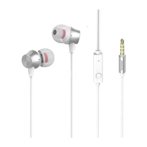 Hoco Proper M51 vezetékes headset, fülhallgató, 3.5mm jack, fehér
