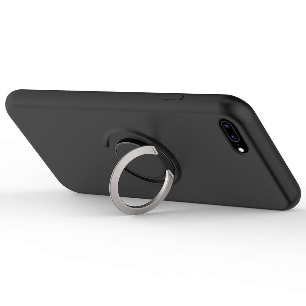 ZIZO REVOLVE Series iPhone 7 Plus/8 Plus ütésálló hátlap, tok, selfie gyűrűvel, fekete